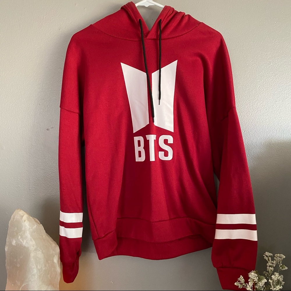 Nwot Red Bts Hoodie
